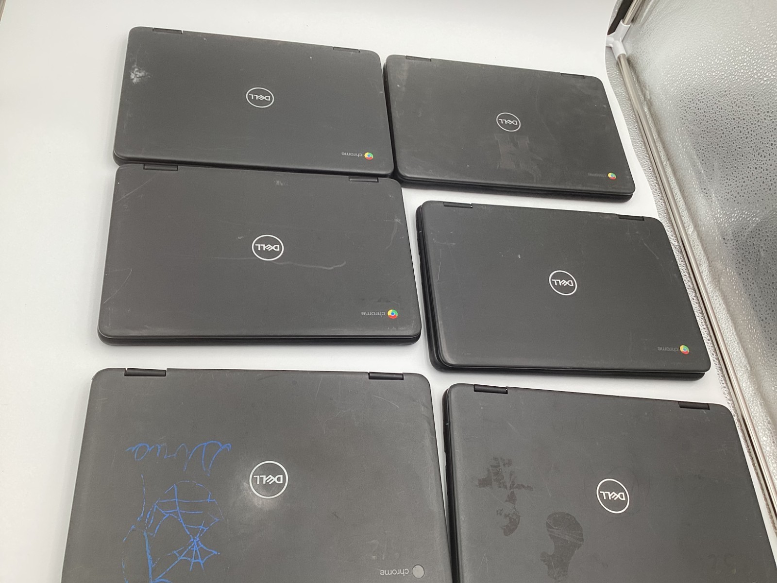 Lot of 11 Dell ChromeBook 3100 2in1 11″ Celeron 4GB RAM 32GB For Parts READ – DW