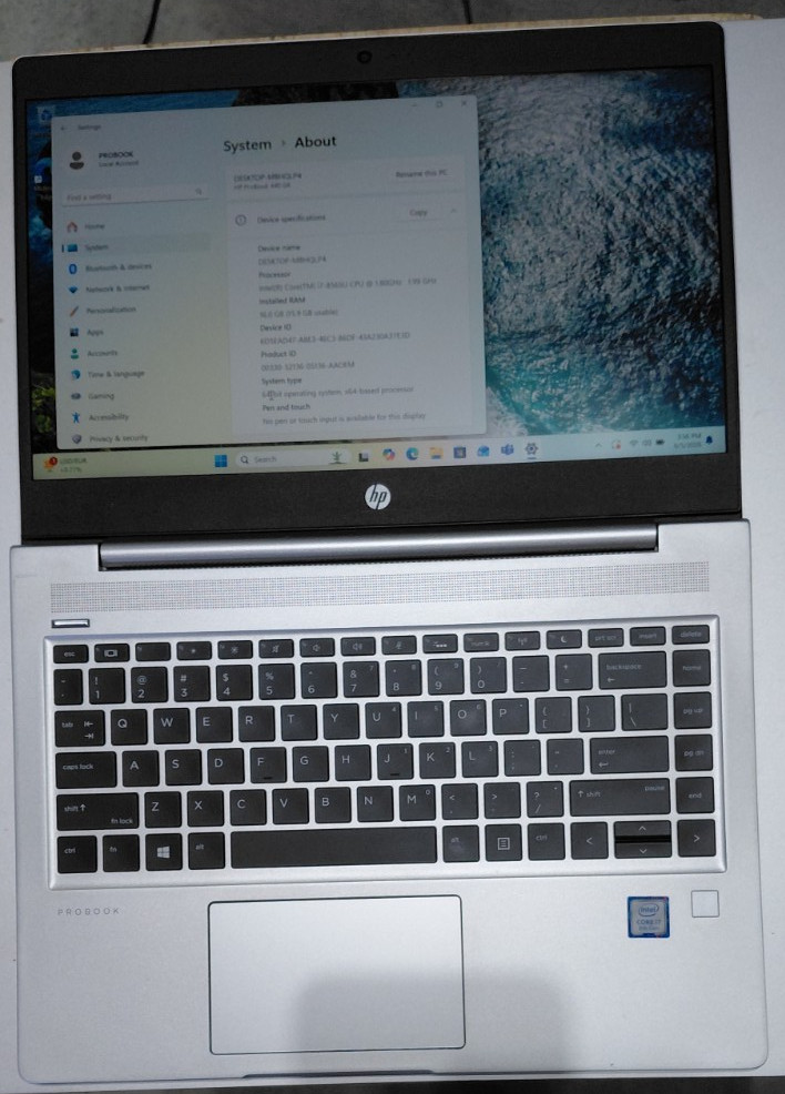 HP ProBook 440 G6 I7-8565U 1.80GHZ 16GB 256GB SSD LAPTOP +CHARGER