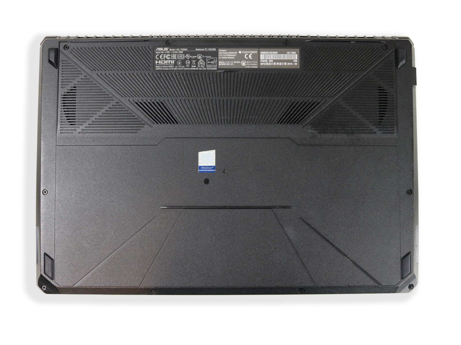 ASUS TUF FX504G Laptop i5-8300H 16GB RAM 128GB SSD+1TB HDD NVIDIA GTX 1050 Ti
