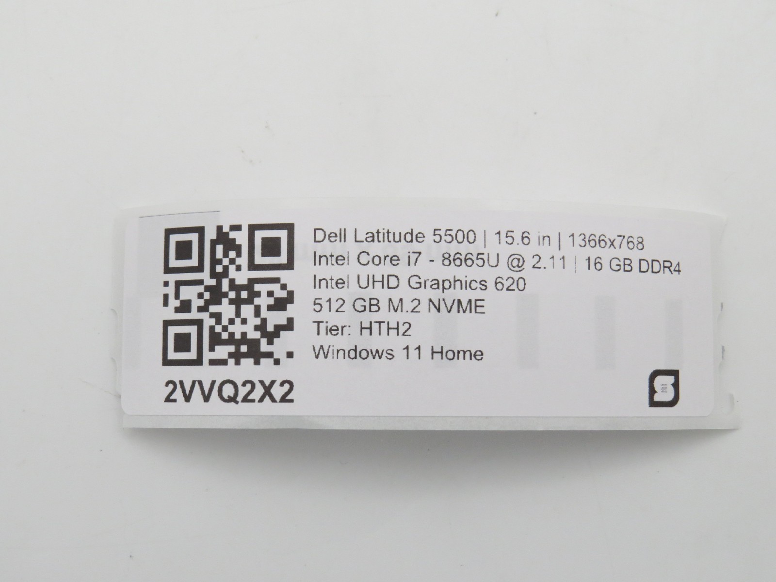 Dell Latitude 5500 i7-8665U @ 2.11Ghz 16GB DDR4 512GB m2 15.6″ Win 11 Home