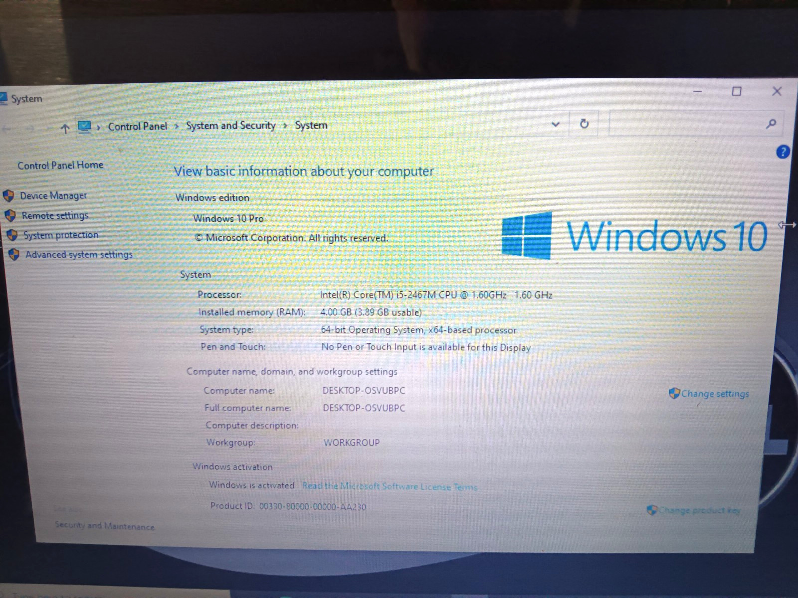 Dell XPS L321X 13.3″/ Intel Core i5 2467M 1.6Ghz/4GB/120GBSSD/Webcam/Windows 10