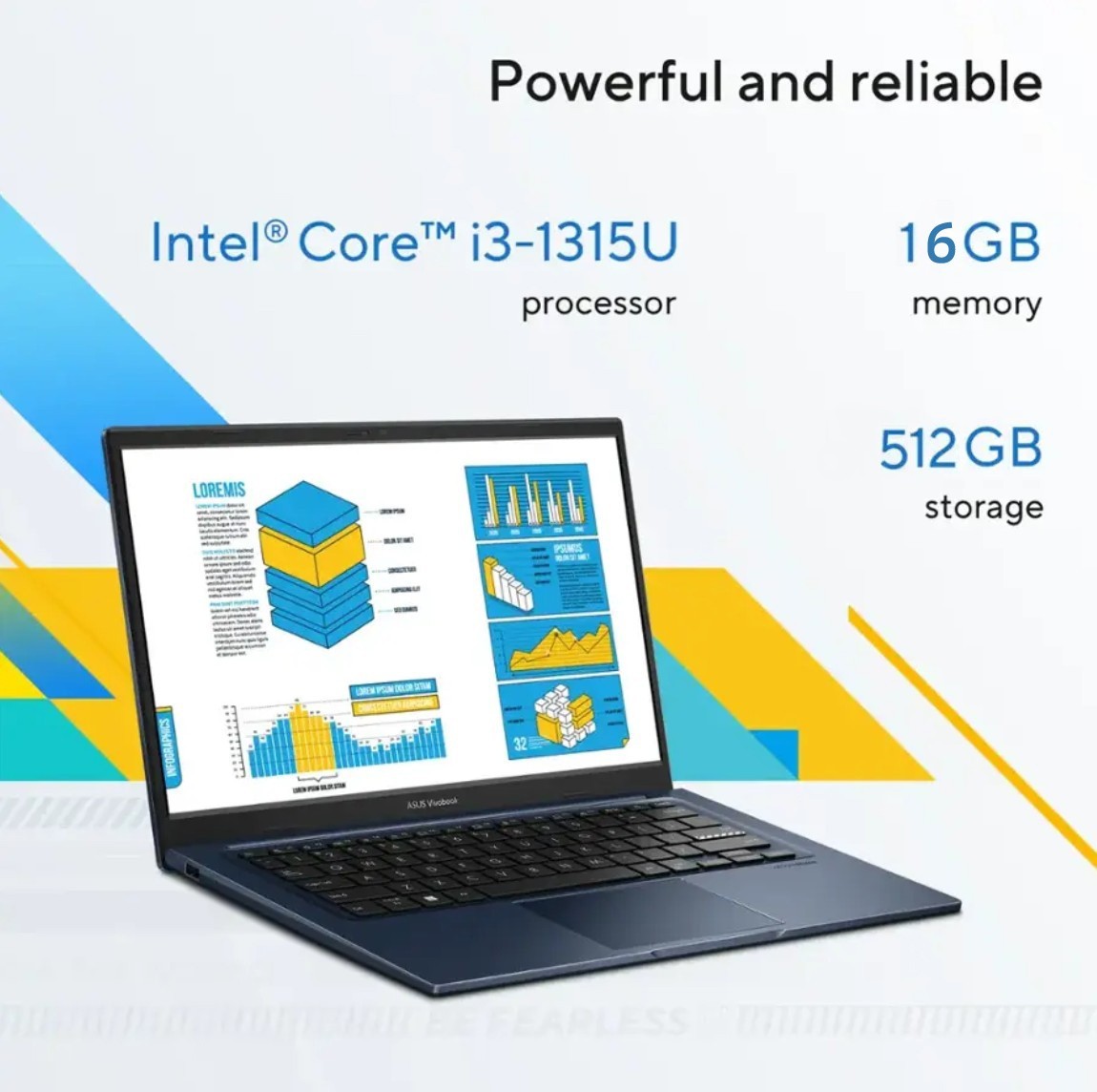 ASUS Vivobook 14″ FHD i3-1315U (Beat i7-1197G7) 16GB 512GB SSD Win11 New