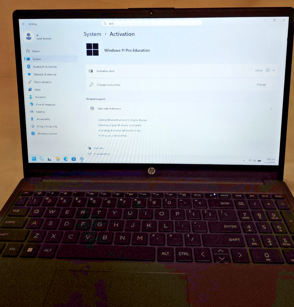 Used Laptop, Ryzen 3 7330U, 128GB SSD, 8GB DDR4, Win 11 Pro (See Notes)