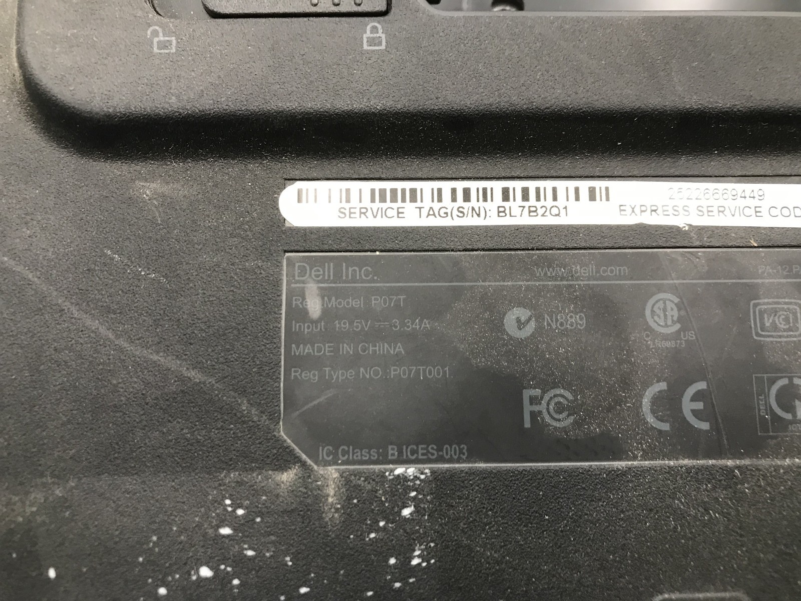 DELL INSPIRON 11Z P07T – FOR PARTS/REPAIR – INTEL I3 U330 – NO RAM -READ DESC-BB