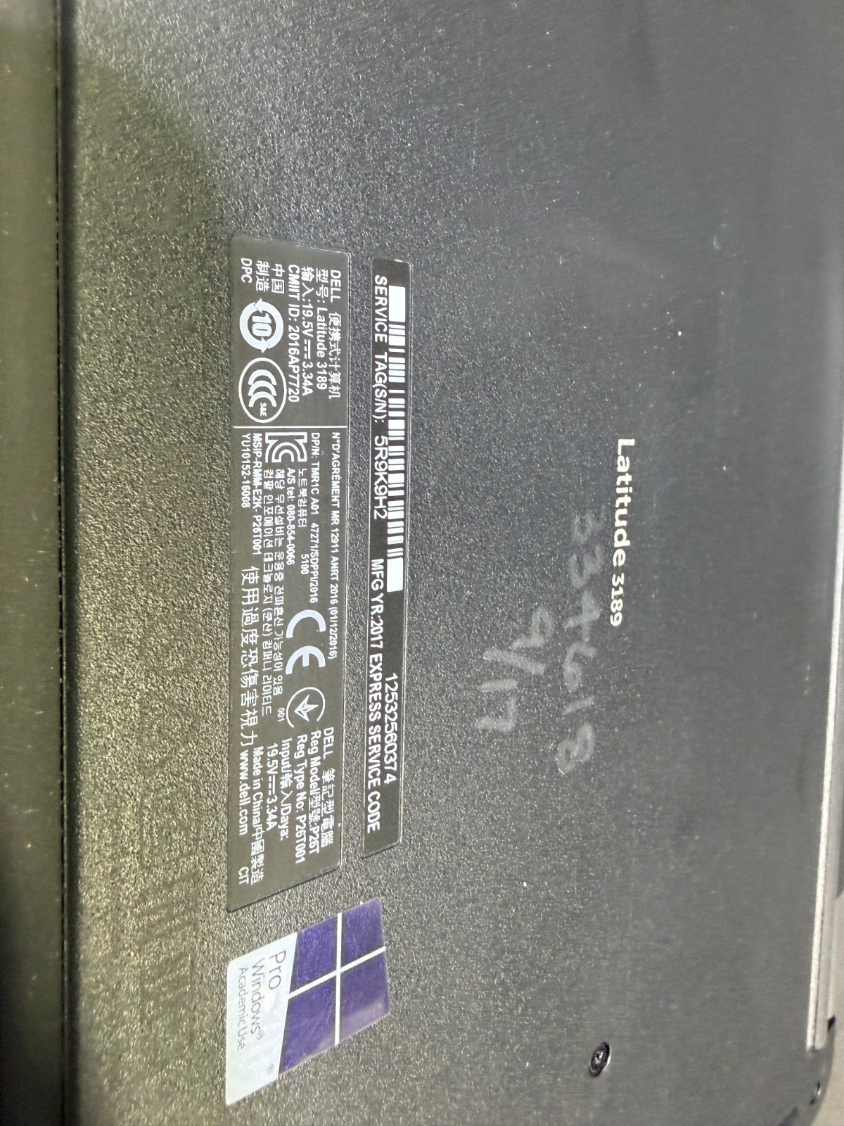 Dell Latitude 3189 2-in-1 11.6″ Intel Pentium N4200 4GB RAM 128GB SSD