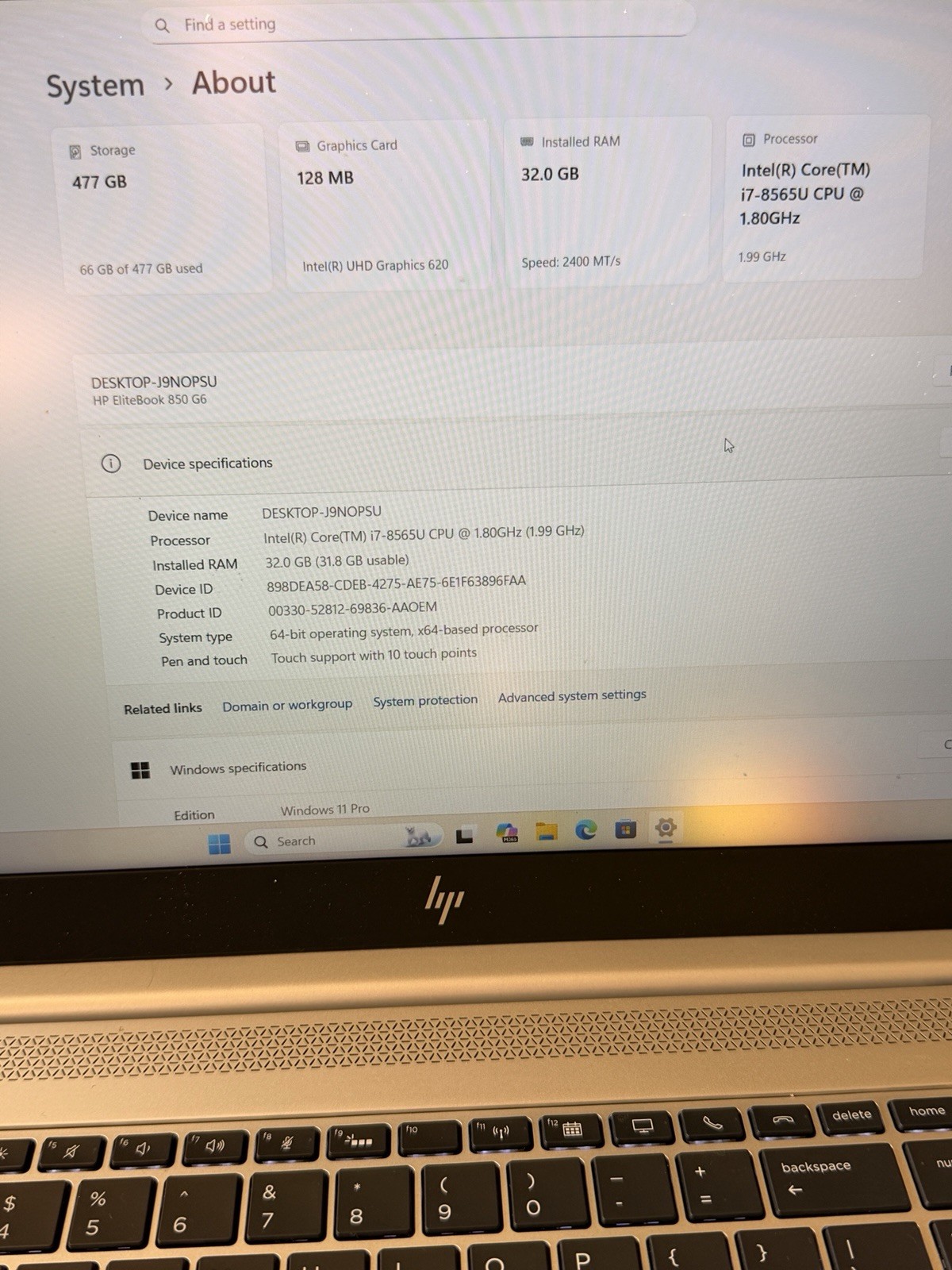 Lot Of 10 HP EliteBook 850 G6 | Intel i7-8th Gen | 32GB RAM | 512GB SSD | 15.6”