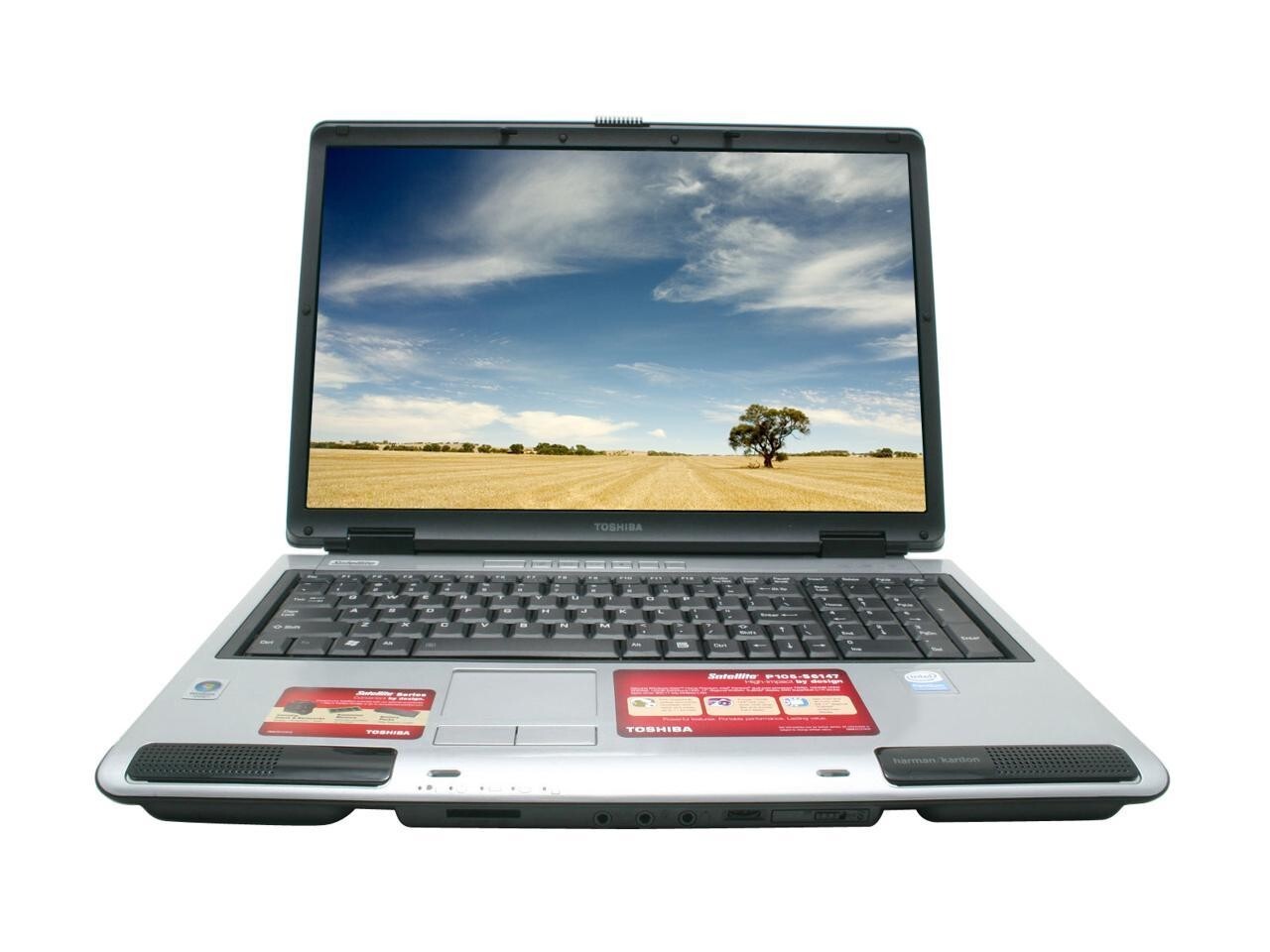 TOSHIBA Laptop Satellite 17″ P105-S6147 Intel Pentium dual-core T2060 120GB HDD 