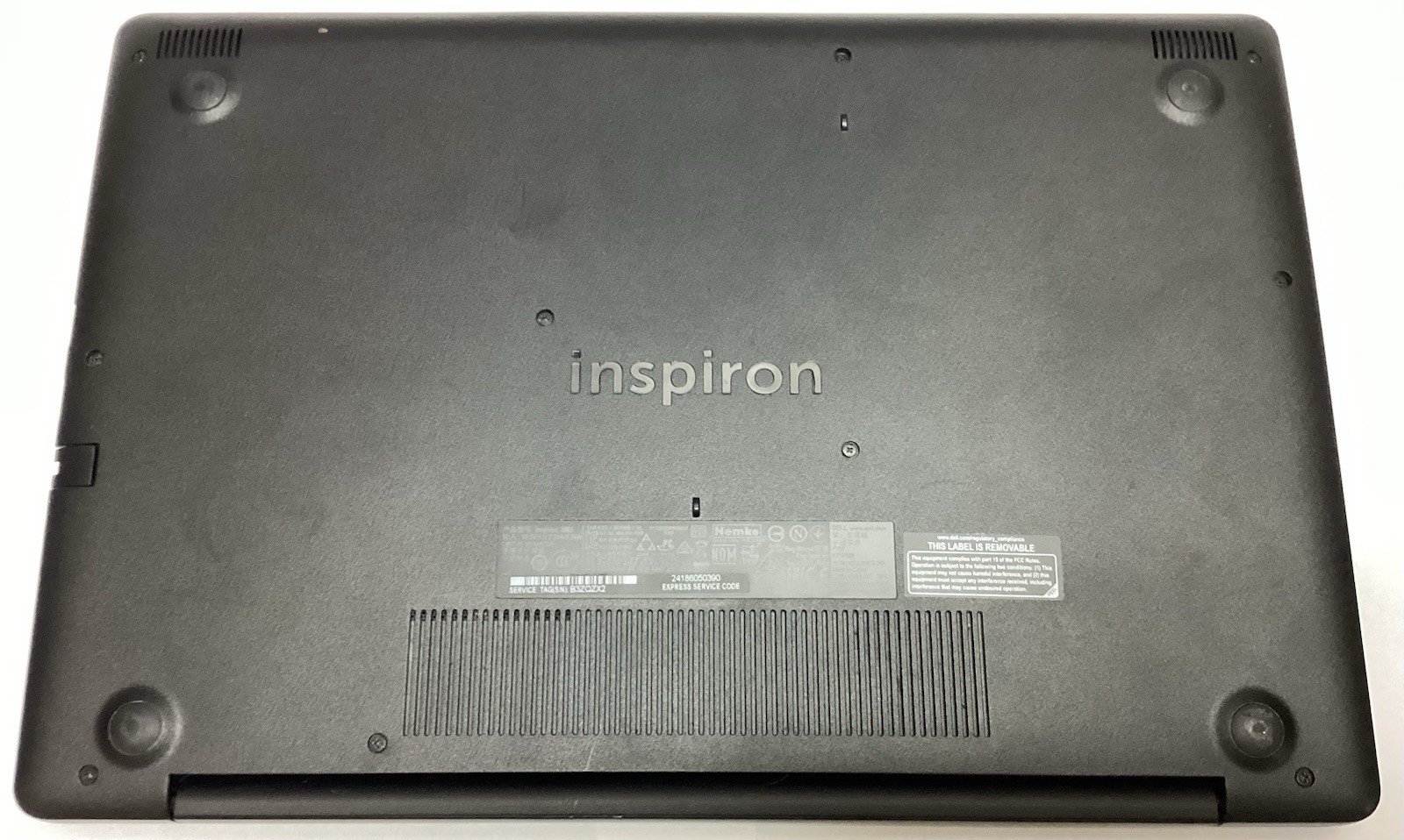 DELL INSPIRON 3583 | INTEL CORE I3-8145W 2.30GHZ | 128GB | 8GB | NO BATTERY