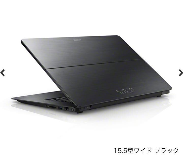 SONY VAIO Fit15 SVF15N18DJB Core i7 8GB SSD 128 Windows10 15.5in Touch panel BLK