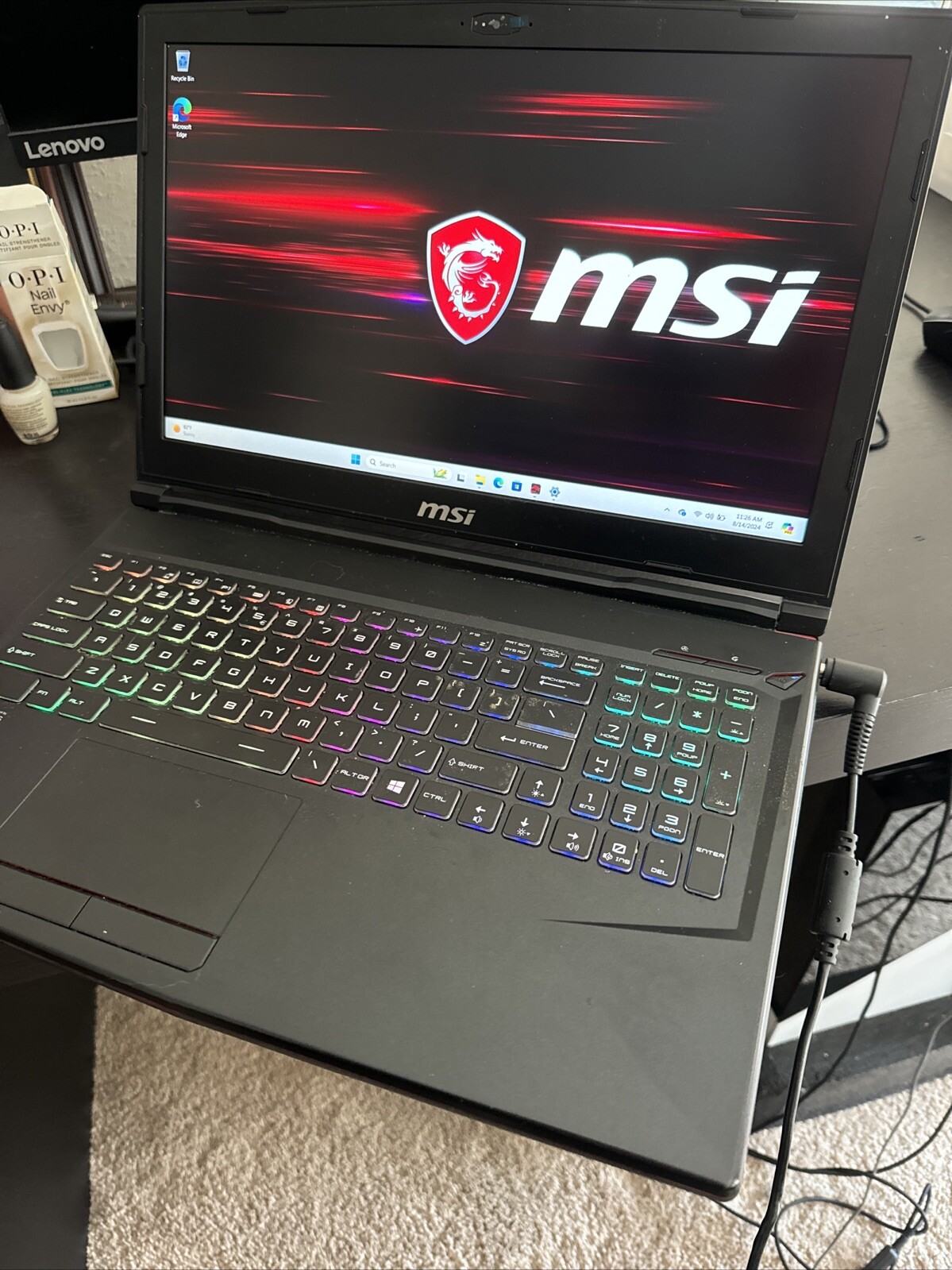 MSI GL63 9SDK-614 15.6″(512GB NVMe SSD + 175GB HDD, i7-9750H 2.6GHz, GTX 1660TI)