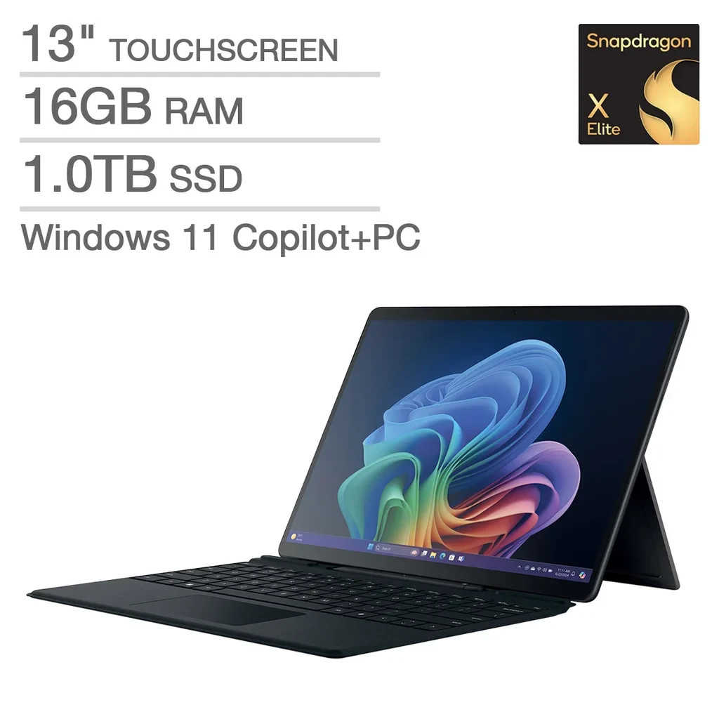 Microsoft Surface Pro 11 2076 13″ OLED Snapdragon Elite 16GB 1TB w/ Pen+Keyboard