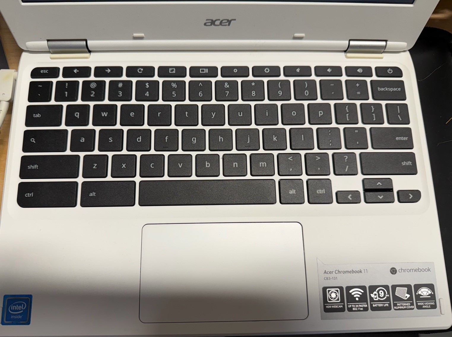 ACER Chromebook 11 CB3-131 N15Q10 Dual Celeron N2840 2.16GHz 11.5″ 16GB SSD 2GB