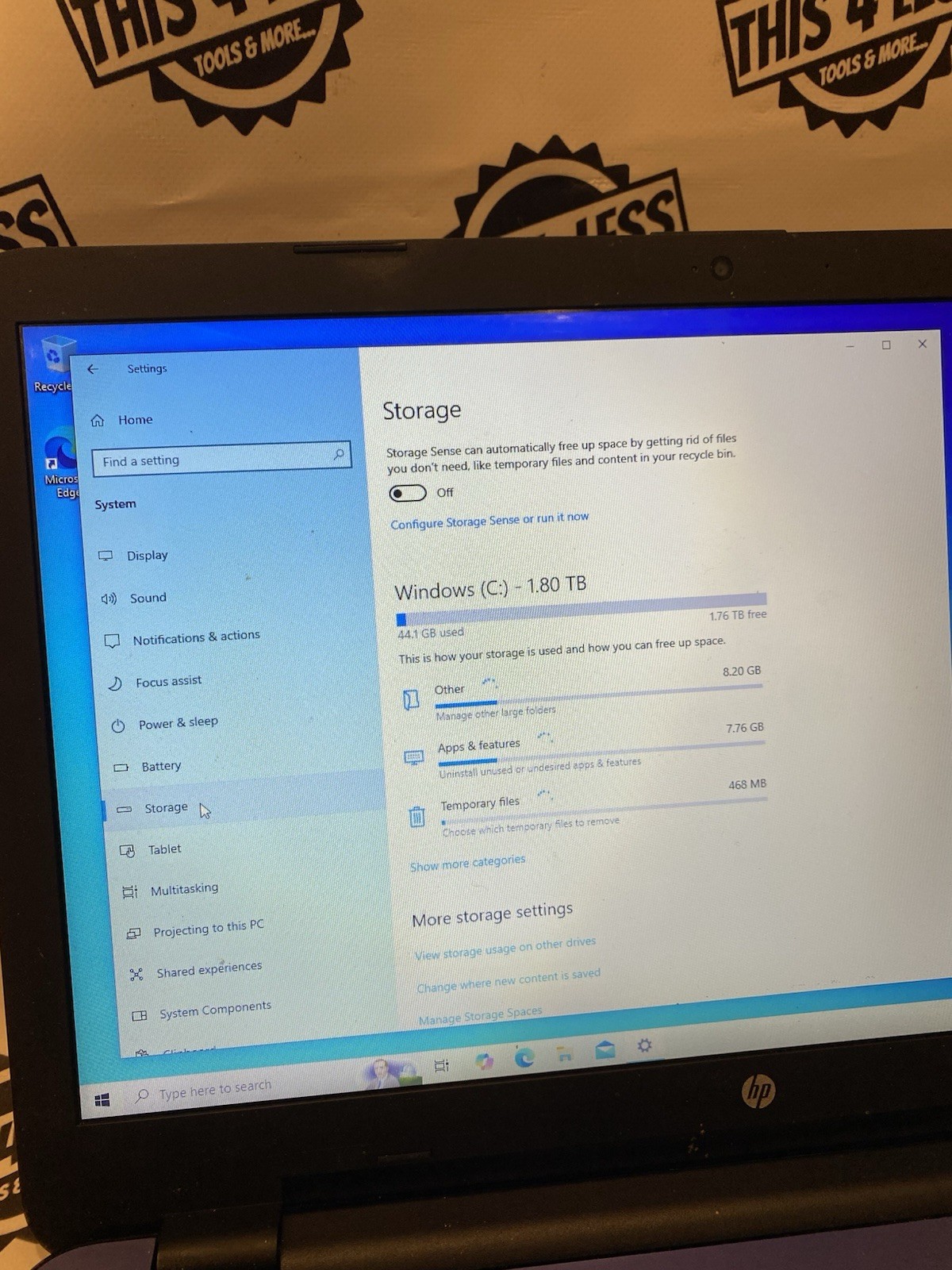 HP Laptop 15-ay015dx 12 GBs Ram Processor And A12 2 Tb Storage