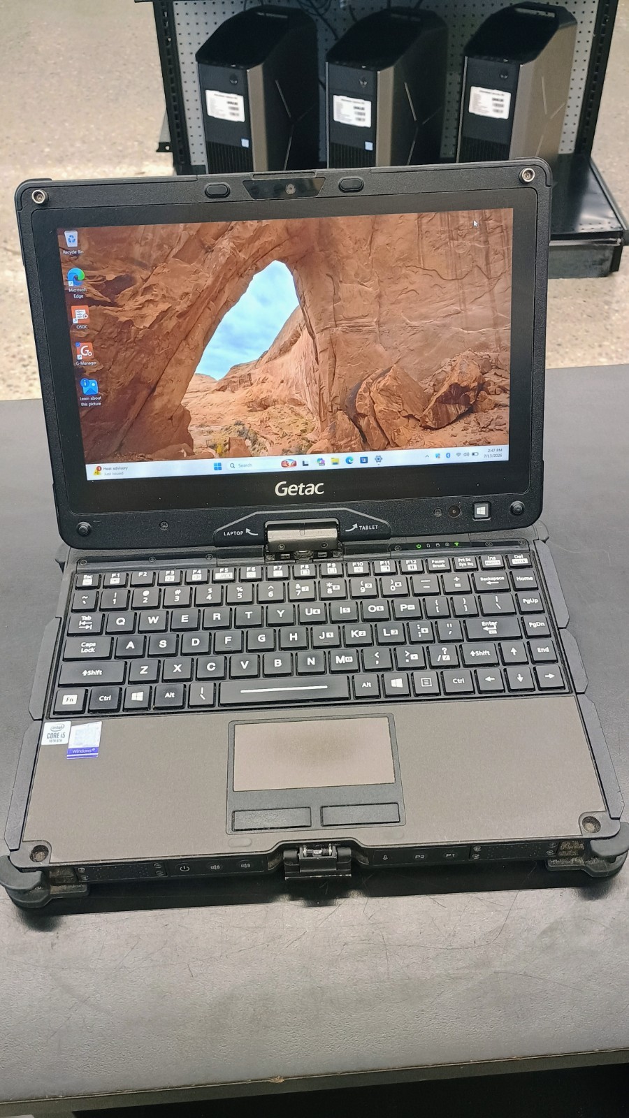 Getac V110G6 Quad Core i5-10210U 1.60GHz – 256GB SSD – 16GB – Win 11 Pro