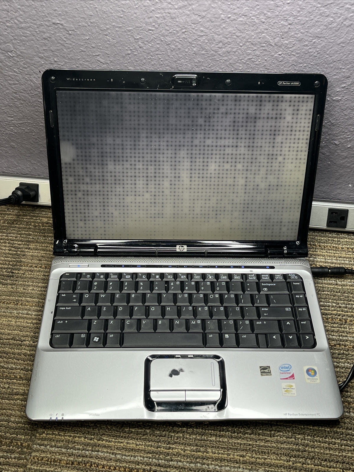 HP Pavilion dv2000 15″ [ AS IS / FOR PARTS] Intel T1350 @ 1.86 GHz 83632