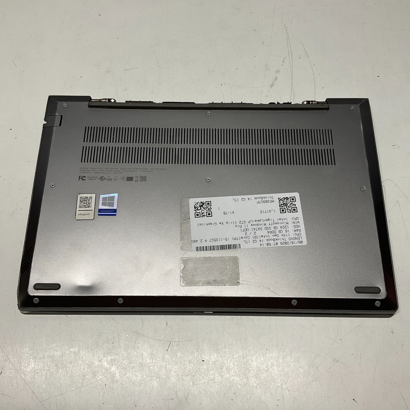 Lenovo ThinkBook14 G2 ITL Laptop Intel i5-1135G7 @ 2.40 GHz 16GB 240GB SSD READ