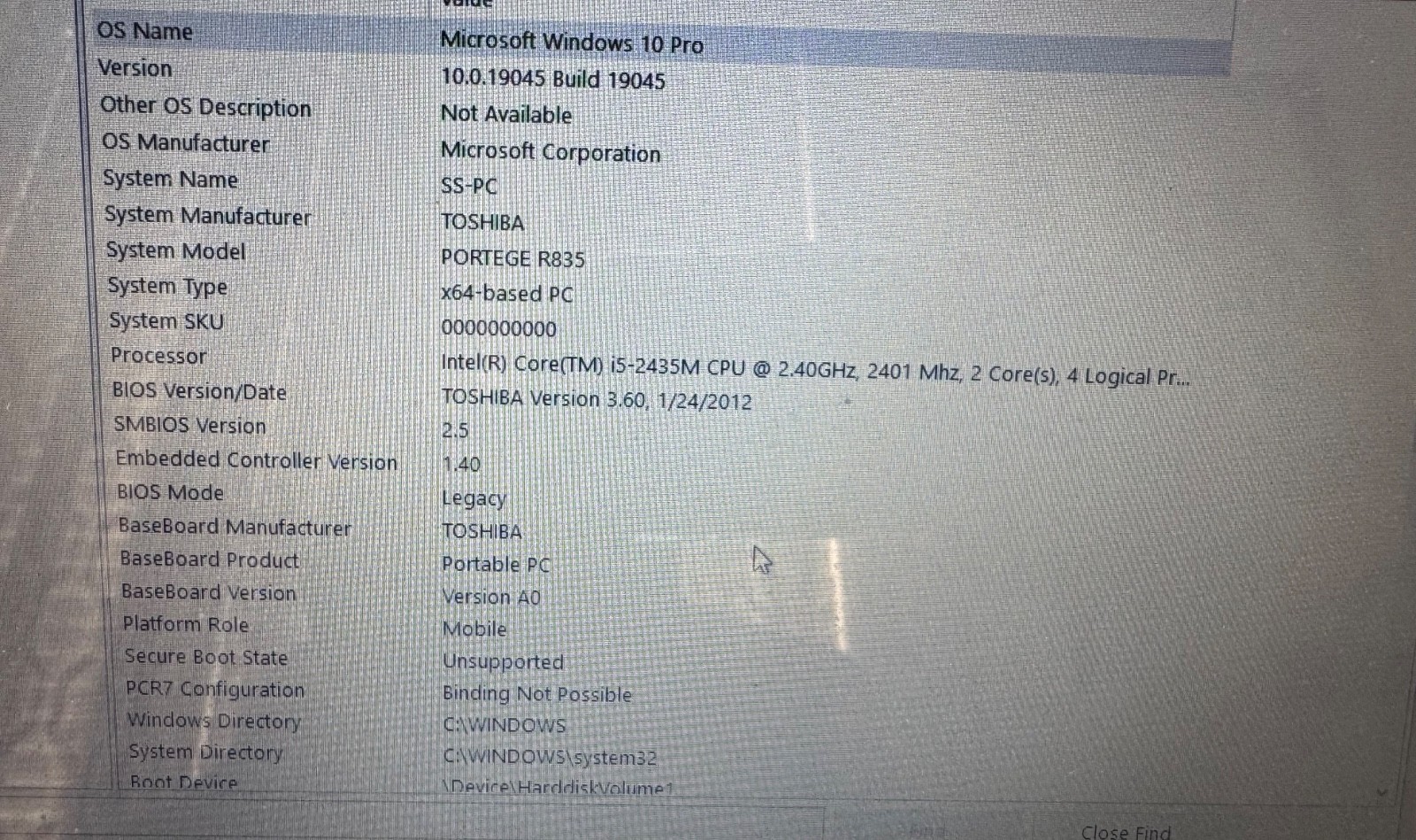 Toshiba Portege R835-P84 Laptop i5-2435M 8GB