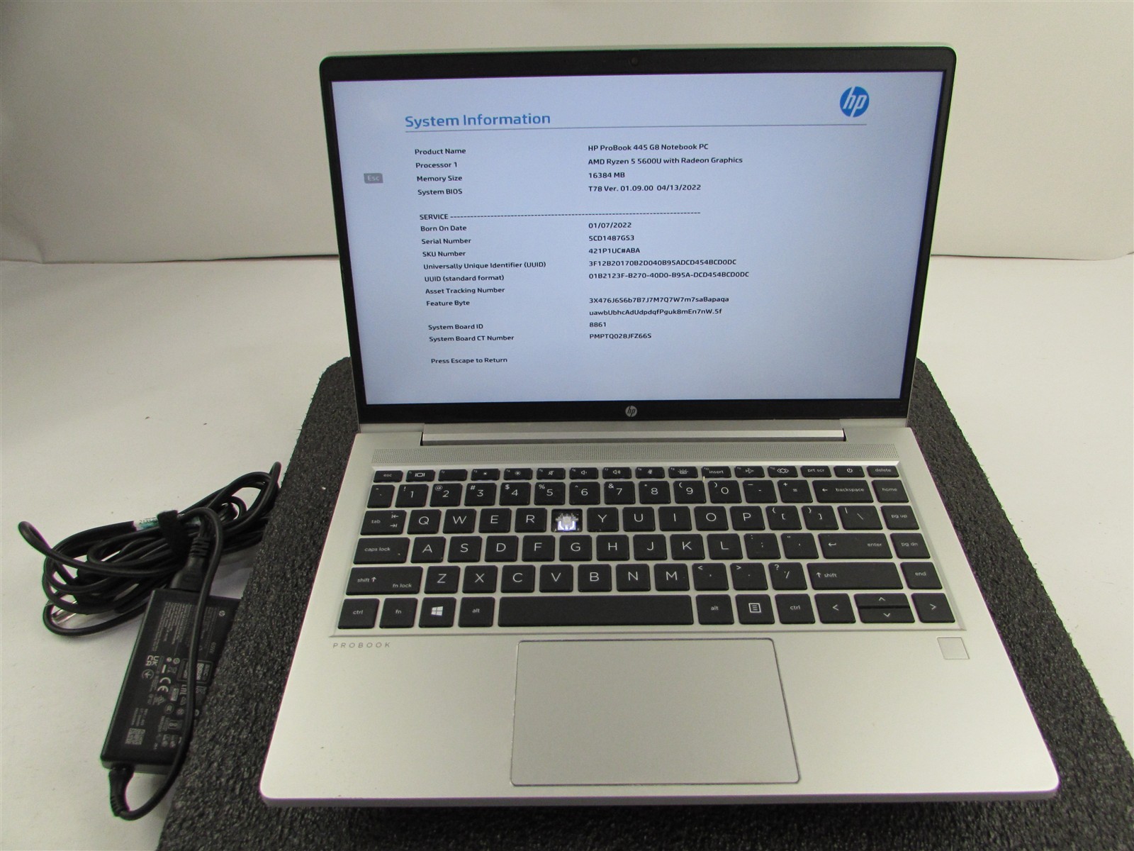 HP PROBOOK 445 (G8) FHD AMD RYZEN 5 5600U 512GB SSD 16GB RAM AMD GPU WIN 11 PRO