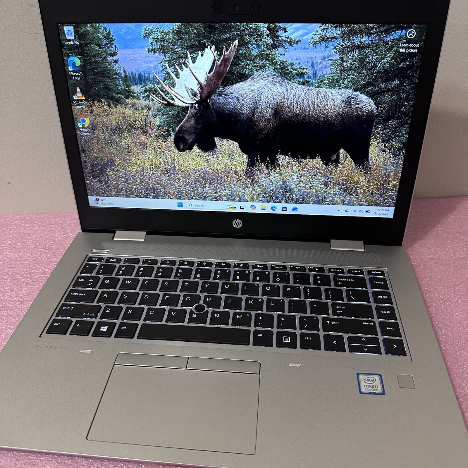 HP ProBook 640 G5 14” I7-8565U 1.8GHz, 8GB RAM, 256GB NVMe, 1920 x 1080