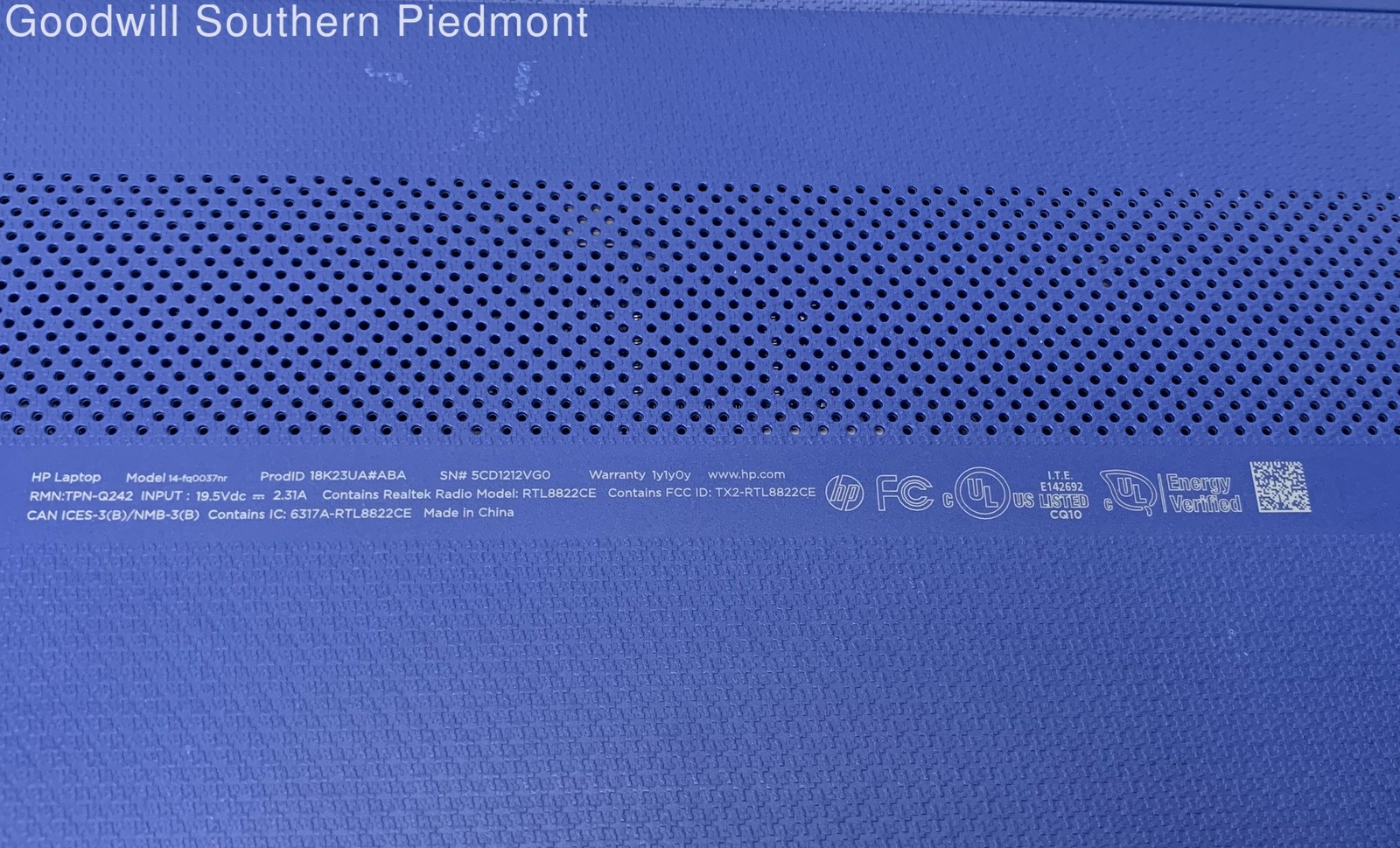 HP 14-fq0037nr AMD 3020e 1.20GHz 4GB RAM 64GB SSD Ubuntu
