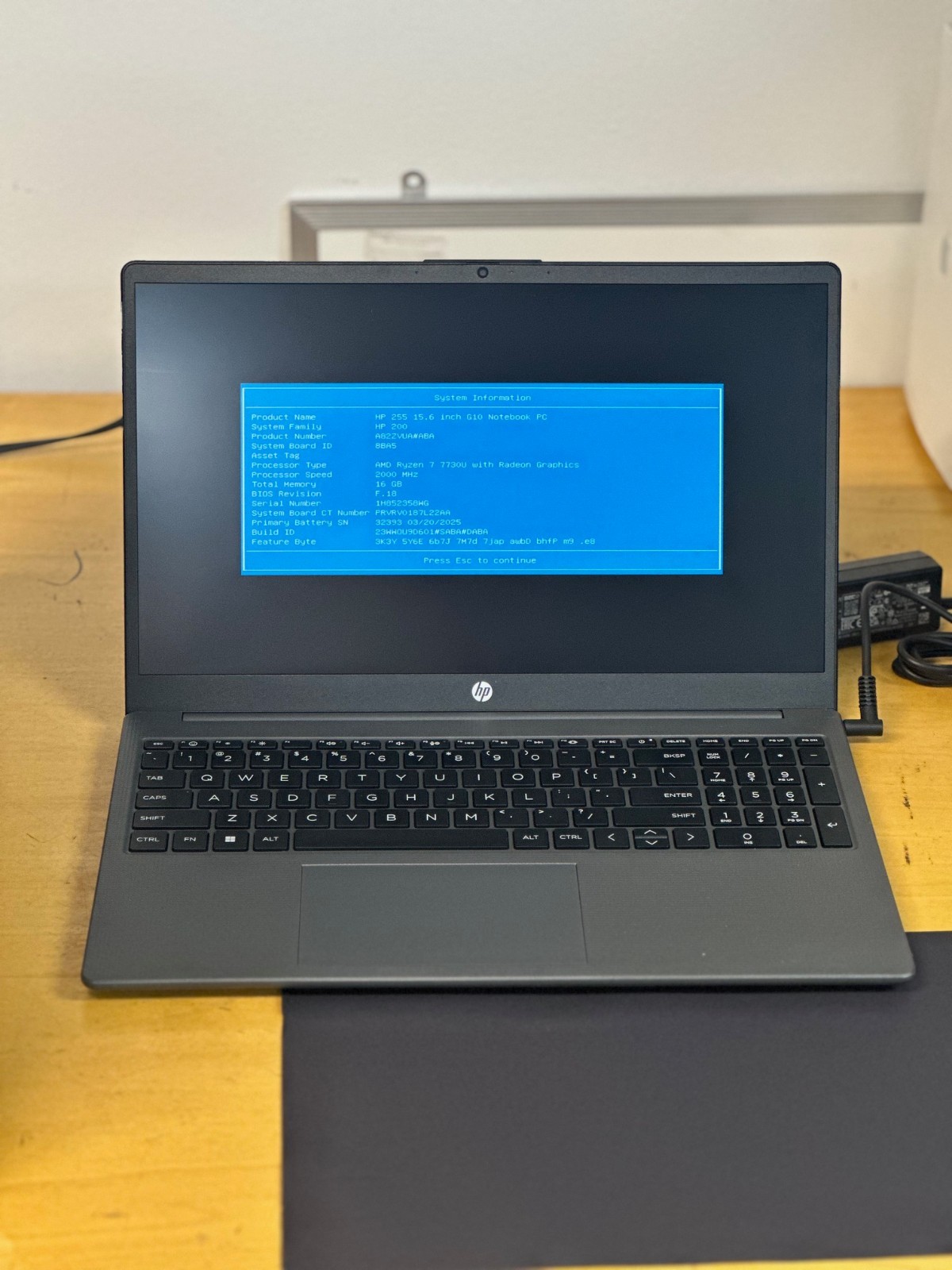 HP 255 G10 15.6″ Ryzen 7 7735U 16GB 512GB A82ZVUA