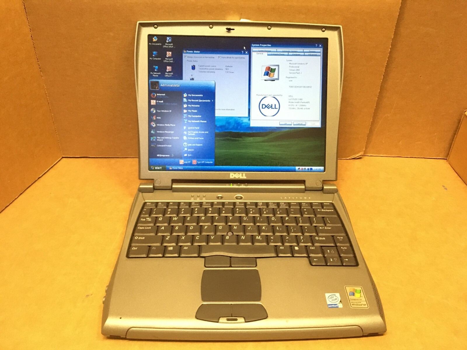 DELL LATITUDE C400 LAPTOP PENTIUM III 1.20GHz 256MB 30GB HDD WINDOWS XP