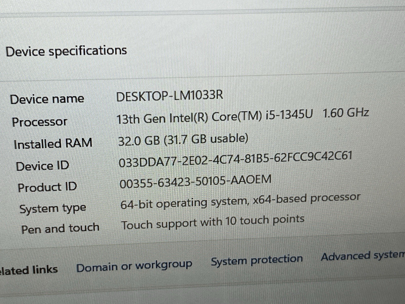 DELL LATITUDE 5540 I5-1345U 15.6″ 8-32GB RAM(config) 512GB NVMe Win11 Pro Touch