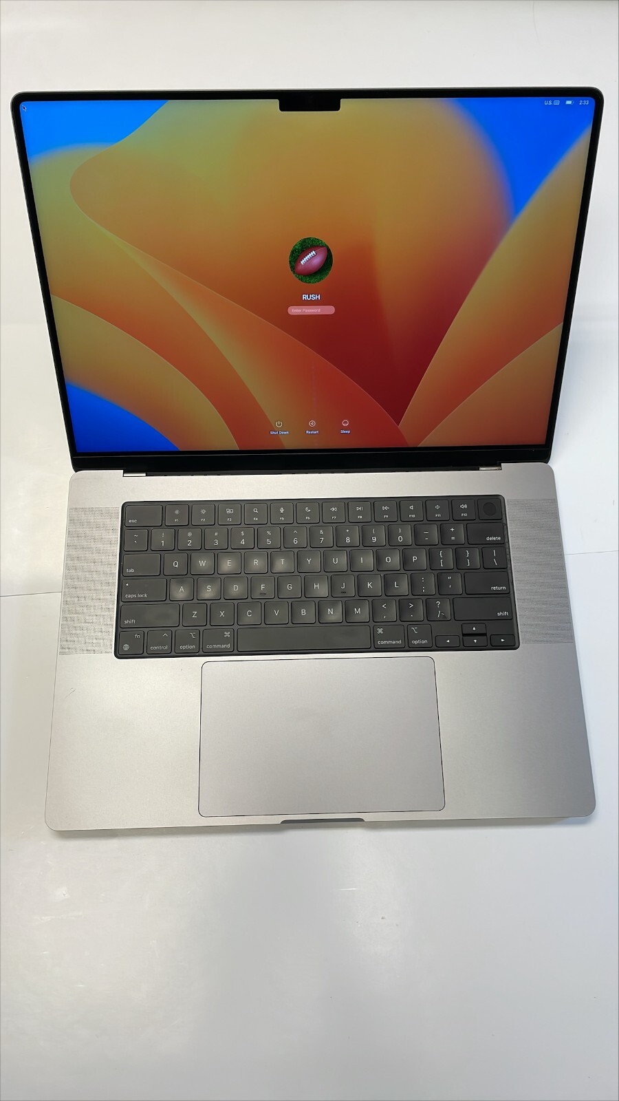 Apple MacBook Pro M1 MK183LL/A 16GB RAM 512GB SSD 16In Retina XDR 1800 x 1200