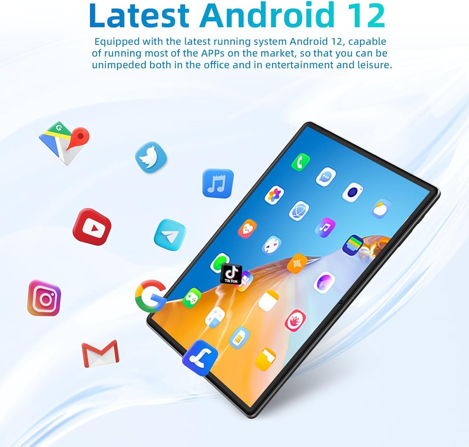 SGIN Tablet 10.1 inch, Android 12 Tablets with Octa Core, 8GB RAM+128G *SEE PICS