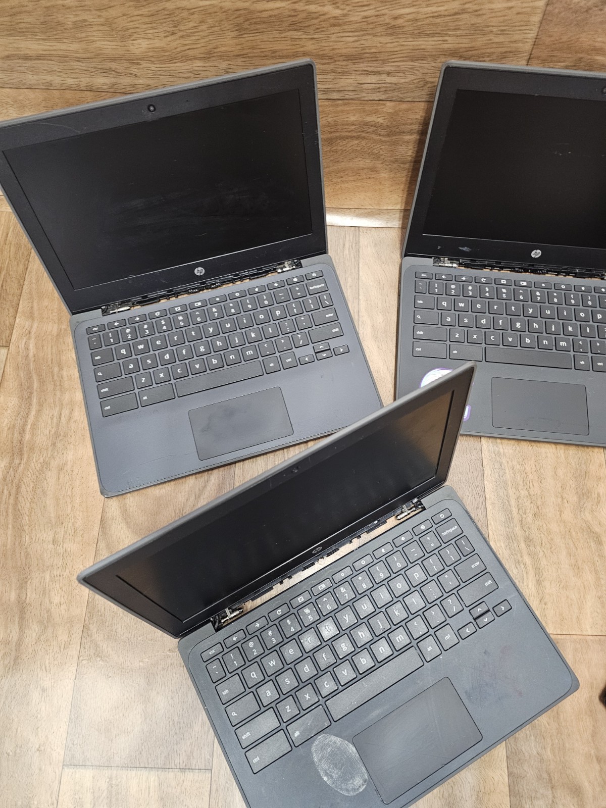 Lot of 10 HP Chromebook 11A G8 EE 11.6″ A4-9120C 4GB 32GB Parts Repair Locked