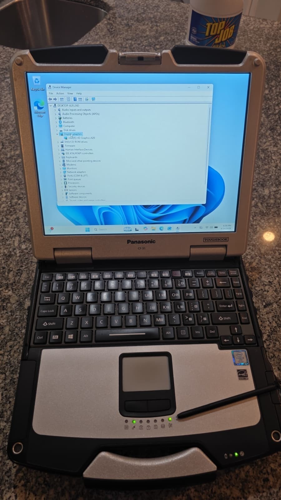 Panasonic Toughbook CF-31 MK6 i5-7300U 16GB 256GB SSD 4G GPS Rugged Laptop