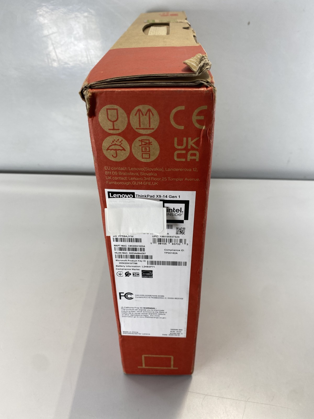 Lenovo Laptop ThinkPad X9-14 Gen 1 14″ Intel Core Ultra 7 258V 1TB- Gray