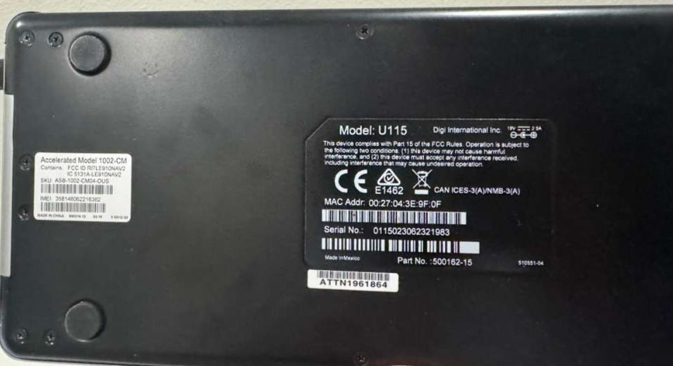 AT&T ASB-U115-4ATT-OUS VPN Managed VPN Gateway