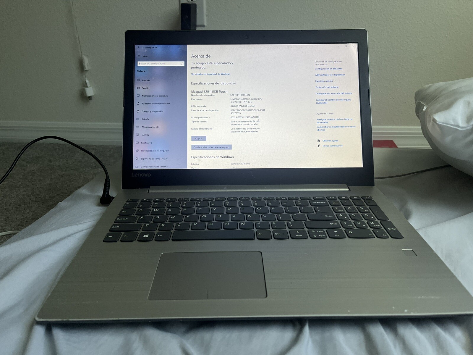 Lenovo Ideapad 320-15 IKB Touch, Intel i5-7500U, 456GB