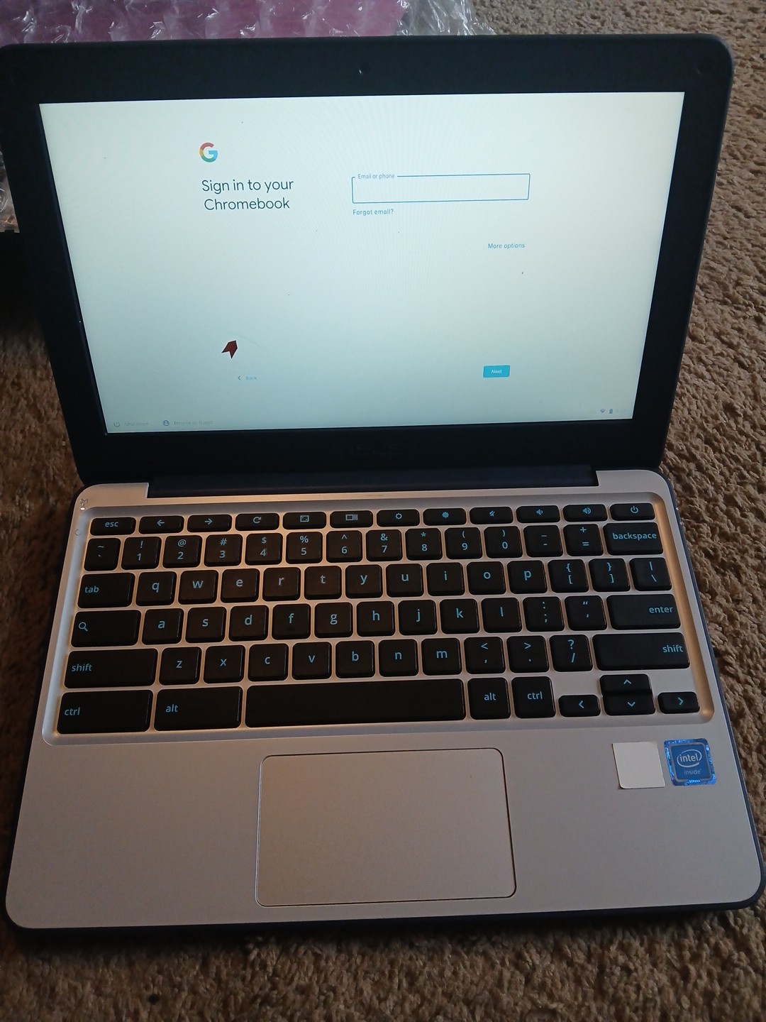 Asus C202SA-YS02 Chromebook 11.6″ Intel Celeron N3060 1.6GHz 4gb, 16gb eMMC