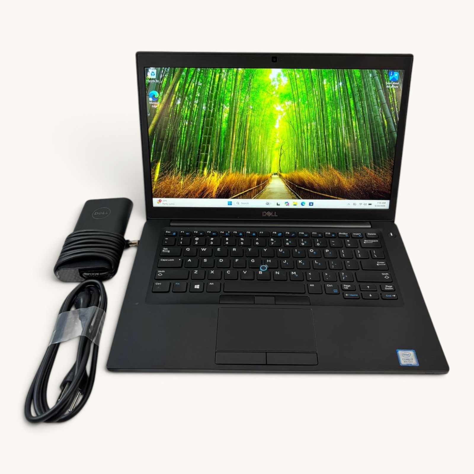 Dell Latitude 7490 Intel I7-8650U 1.9GHz, 8GB Ram, 256GB NVMe, New Battery #80