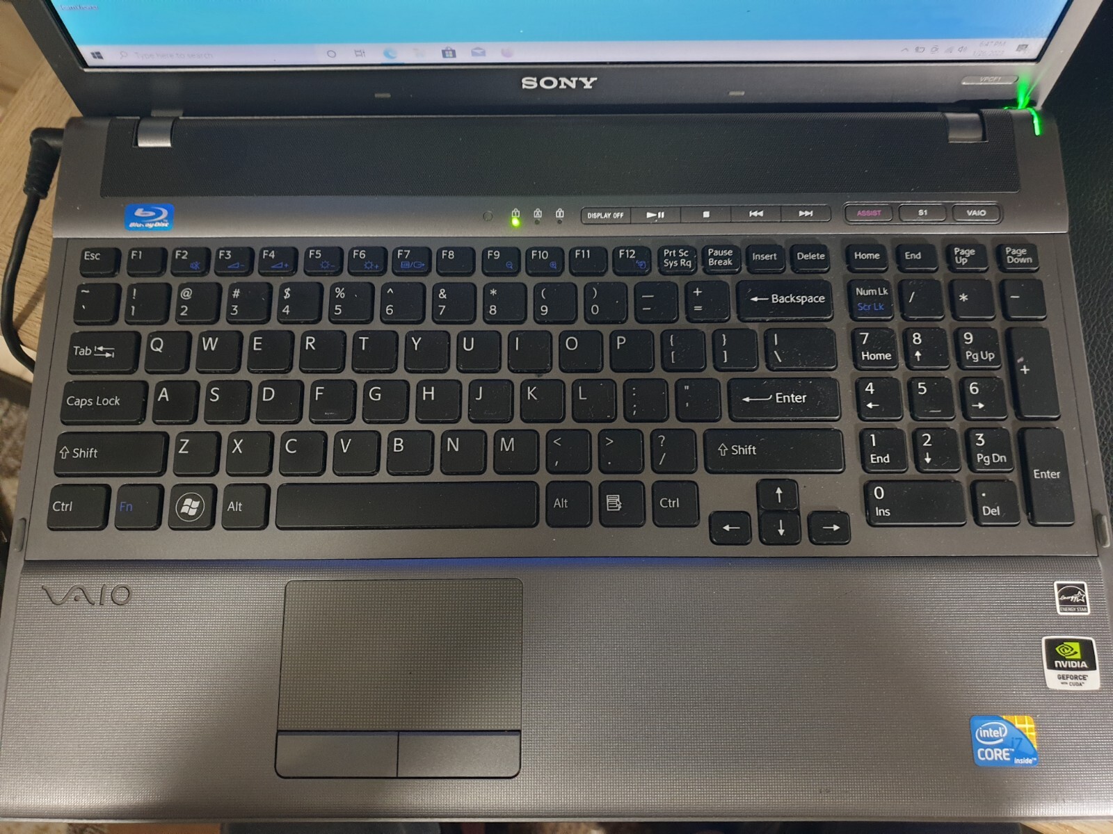 Sony VAIO INTEL CORE I7-740QM 1.73 GHz 16.4IN 500GB 8GB Ram Win 10 G.Foce GT425M