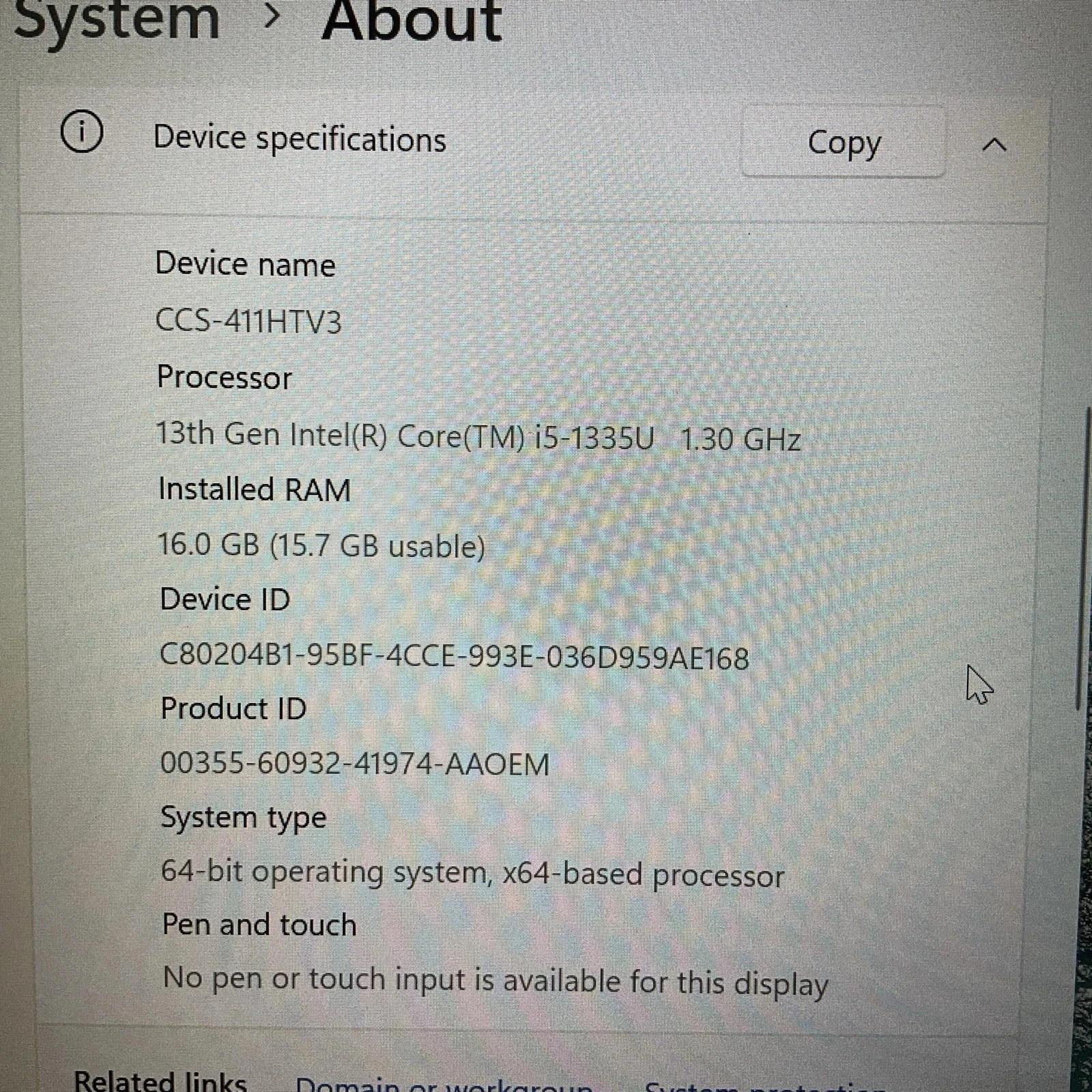 Dell Latitude 5440 14″ FHD Laptop i5-1335U 13th Gen 16GB RAM 256GB SSD Win 11Pro