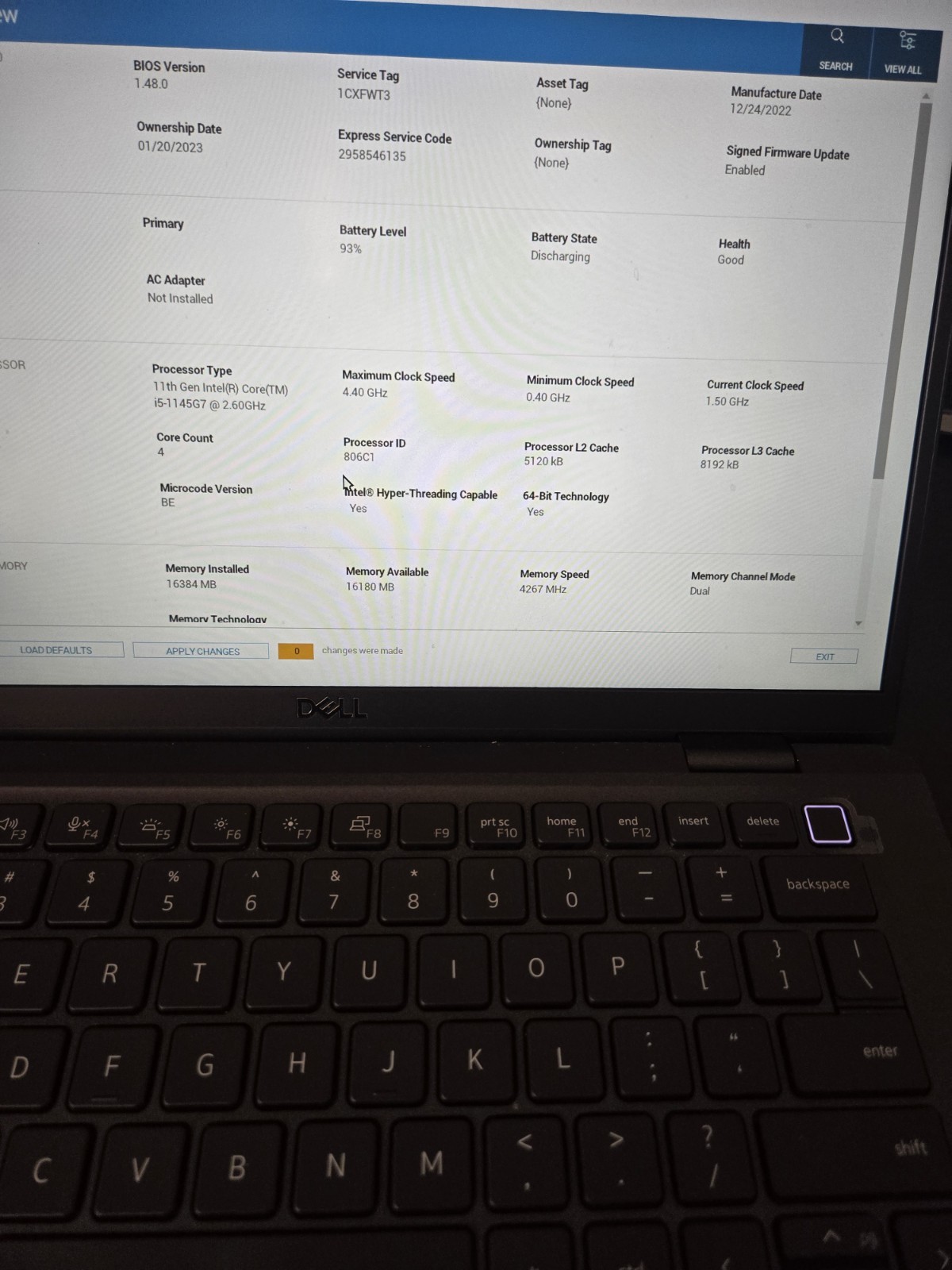 Dell Latitude 7320 Laptop i5-1145G7 16GB RAM 256GB SSD Windows 11 Pro