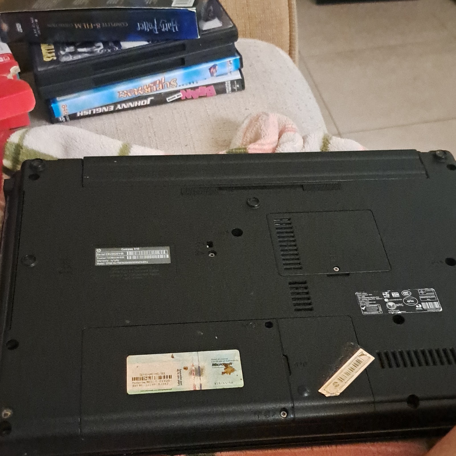 Compaq 610 Notebook/Laptop Black USB 2.0 VGA Connectivity Portable Computer