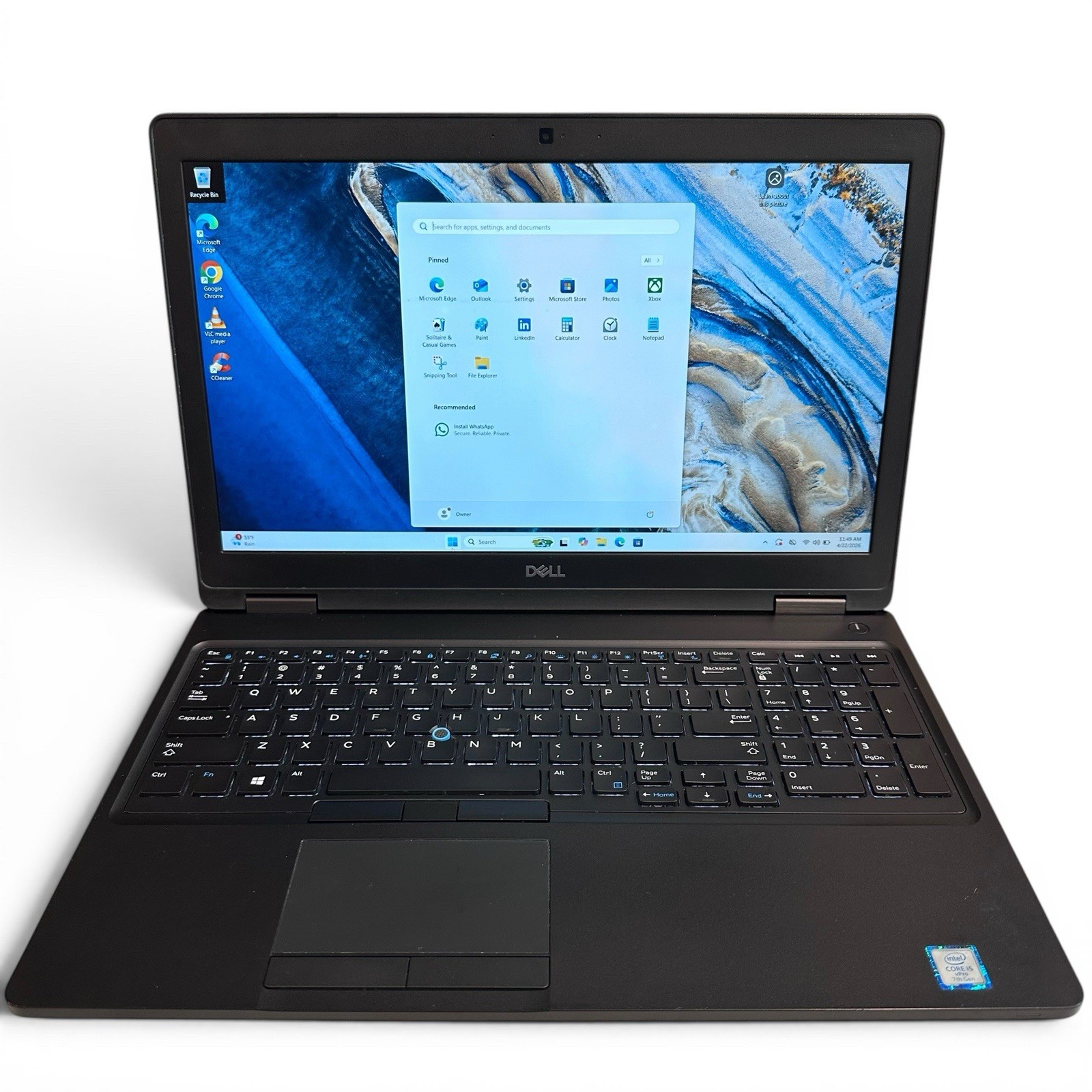 Dell Latitude 5580 – i5-7440HQ 7th Gen | 8GB RAM | 256GB SSD | Windows 11