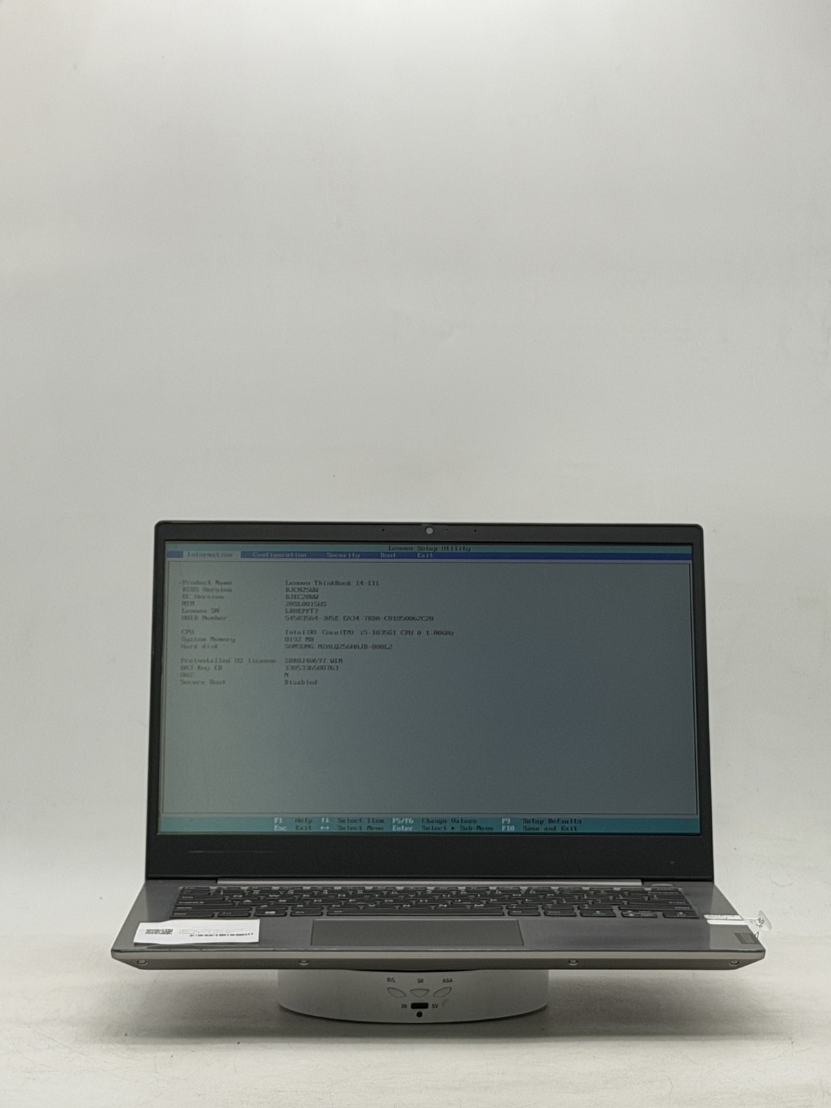 Lenovo ThinkBook 14-IIL 14inch i5-1035G1 8GB 256GB |NO OS Read|