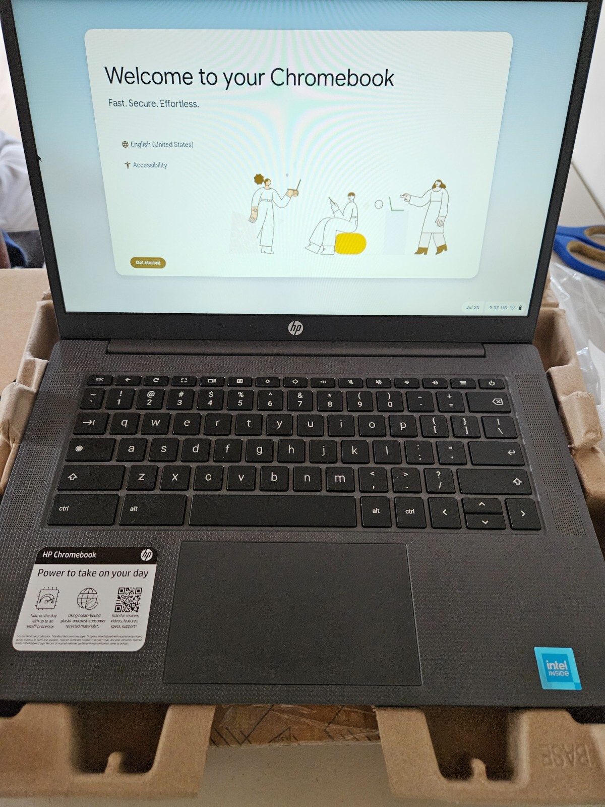 HP Chromebook laptop 14a-nf0000nr (9P988UA) Intel N-series 4 GB 64 GB