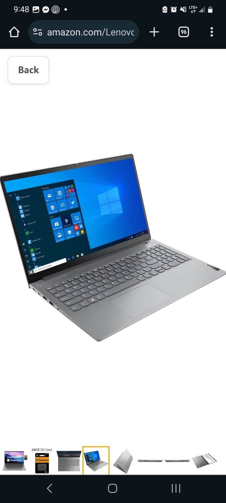 Lenovo ThinkBook 15 G2 ITL Win 10 Core i5-1135G7 2.4GHz 8GB RAM 256GB SSD 15.6″