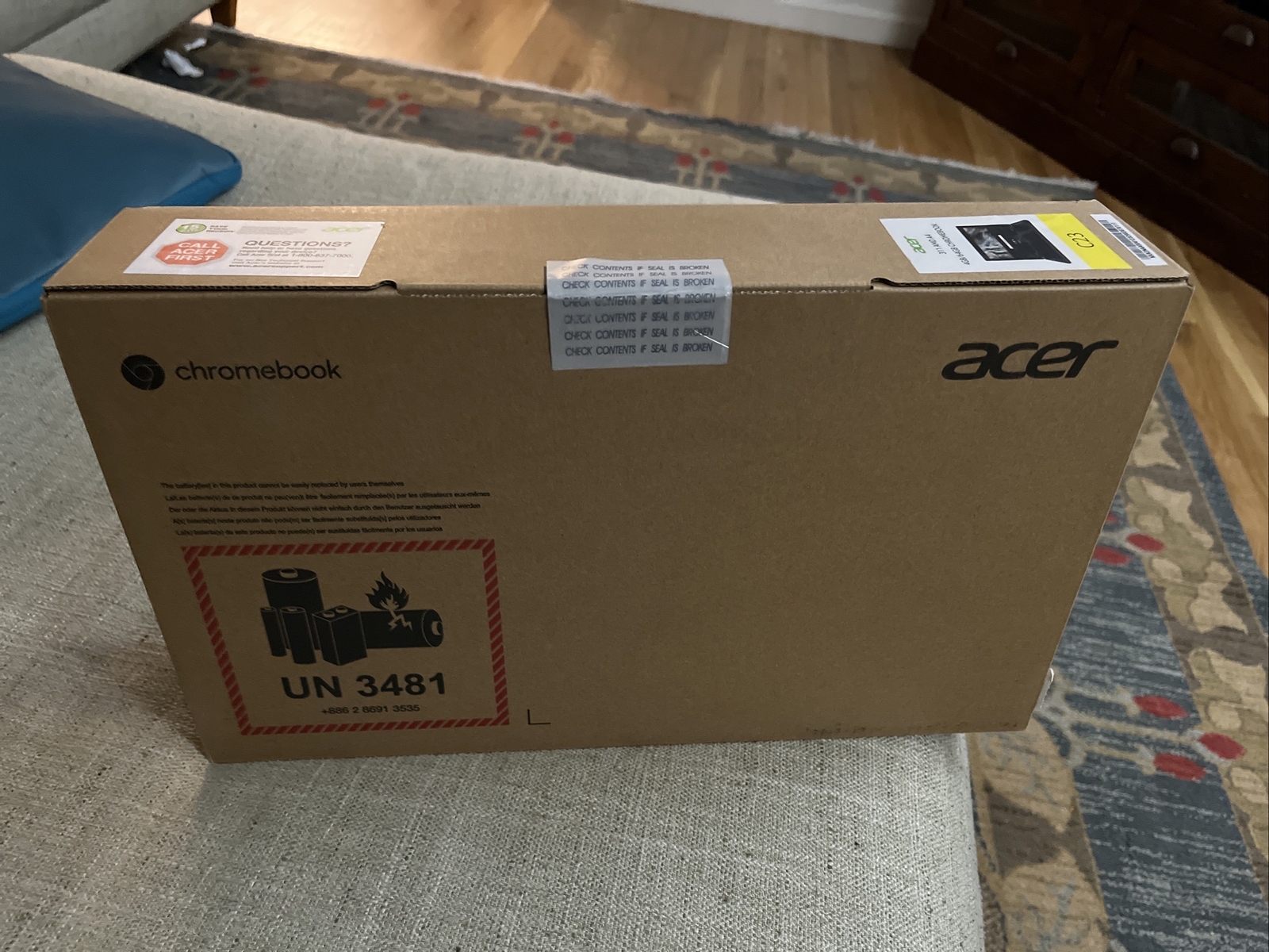 NEW Acer 311 Chromebook 11.6″ HD AMD A4 64GB eMMC 4GB RAM Shale Black Sealed NIB