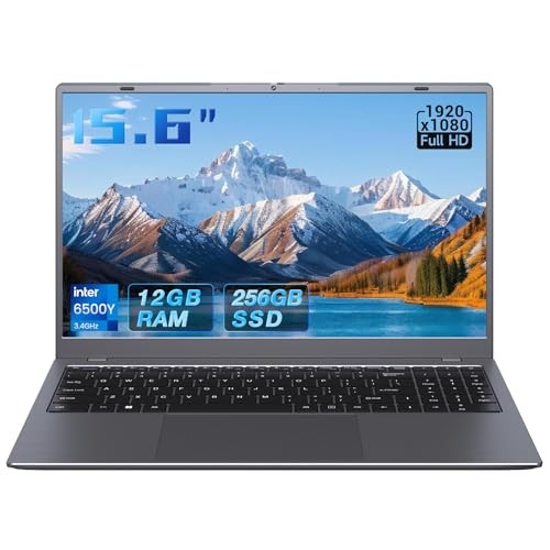 2026 Laptop Computer, 15.6″ FHD IPS Display, Pentium Gold 6500Y 256 GB