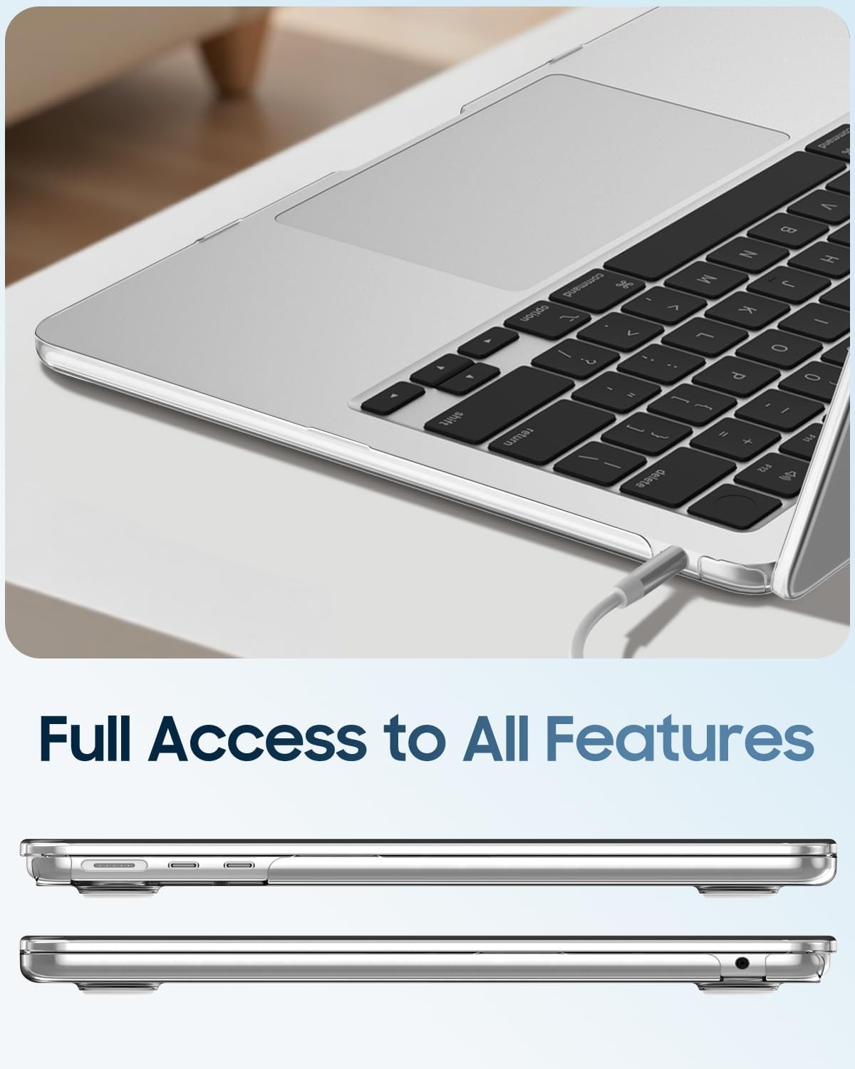 Case for MacBook Air 13.6 Inch A3449 A3240 A3113 A2681 (2022 2023 2024 2025)