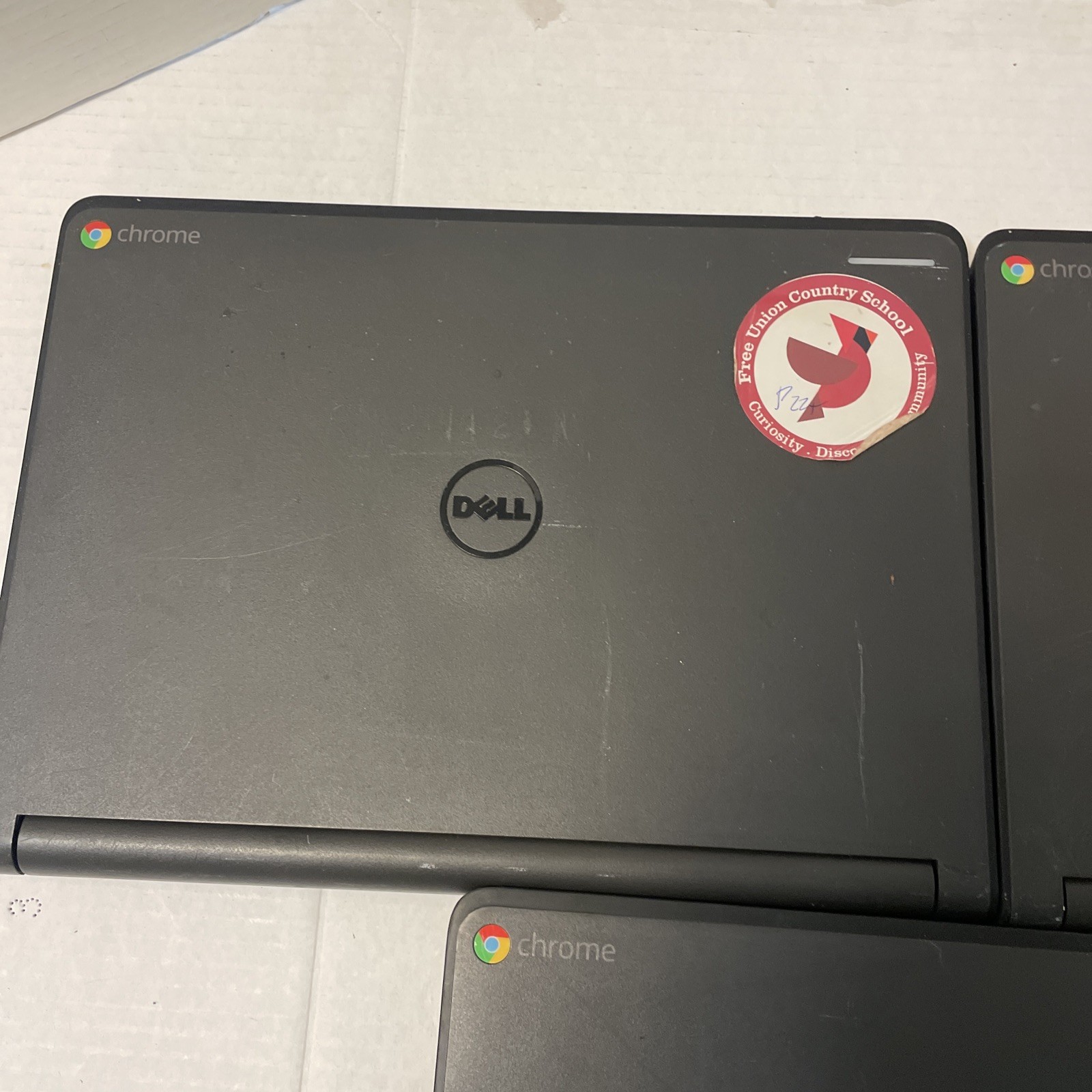 X3 Lot Of Dell P22T001 11.6″ Chromebook w/Celeron 2.16GHz/4GB/16GB (Black)