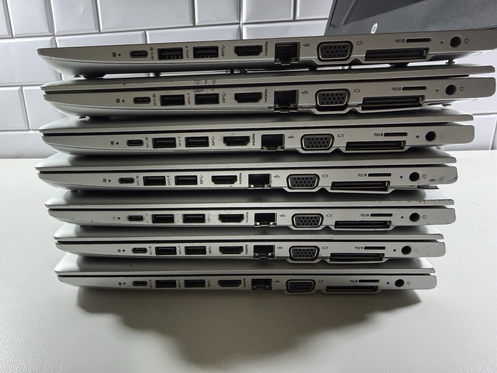 HP ProBook 640 G5 14″ (i5-8365u – NO RAM – NO OS/HDD) – Lot of 7 READ”