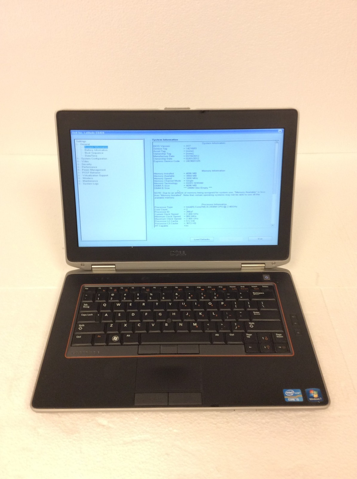 Dell Latitude E6420 14″ Laptop i5-2430M 2.40Ghz w/ 320Gb HD, 4Gb Ram, Dvd-Rw